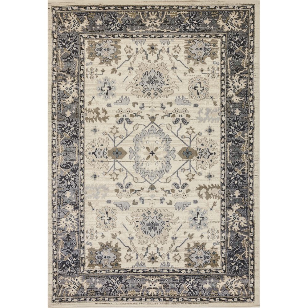 Dynamic Rugs 8531-190 Yazd 5.3 Ft. X 7.7 Ft. Rectangle Rug in Ivory/Grey